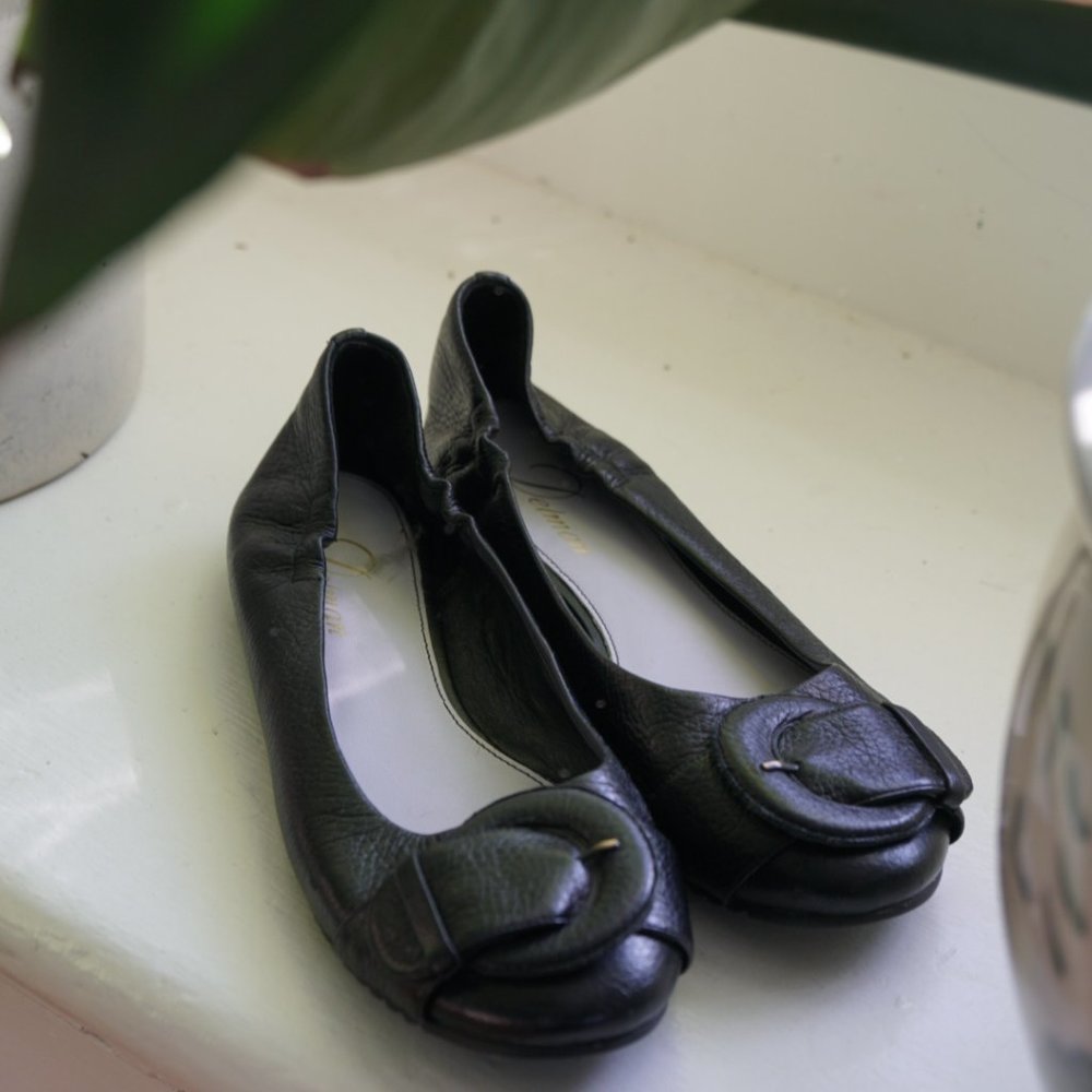 Y2K Black Ballet Flats